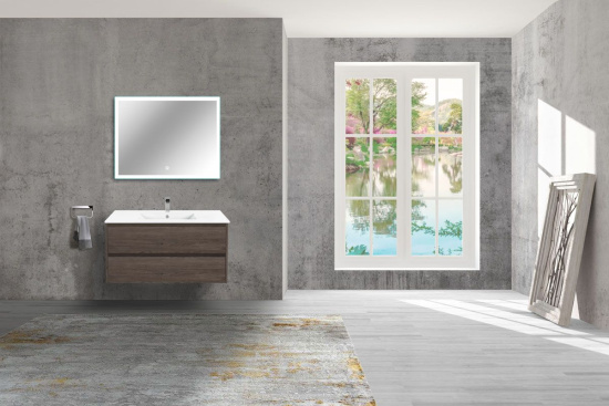 Мебель для ванной Vincea Gio 100 темный дуб