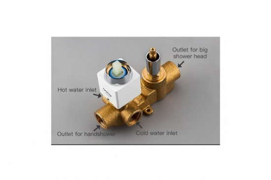 Душевая система Gappo Futura G7117-8 хром/белая