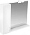 Зеркало-шкаф Triton Джуно 100 L с подсветкой, белый