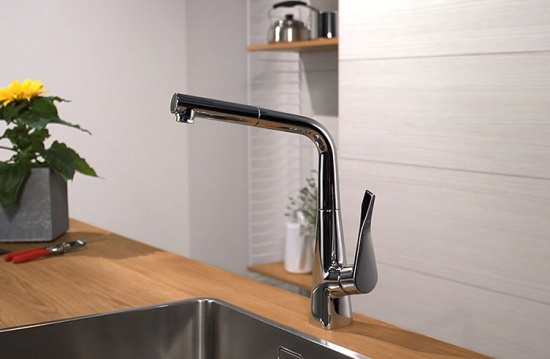 Смеситель для кухни Hansgrohe Metris M71 73812000 хром