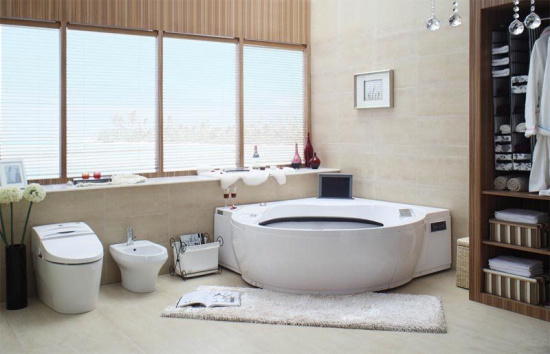 Акриловая ванна Appollo AT-9019 II с гидромассажем 183 см