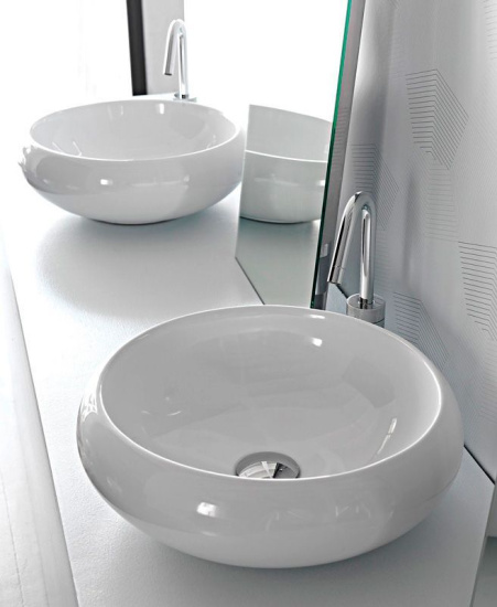 Накладная раковина Hidra Ceramica Tao белая, 43 см