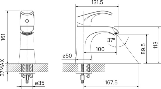 Смеситель для раковины Iddis Joker JOKSB00i01