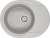 Мойка кухонная Paulmark Oval PM316550-GR серый