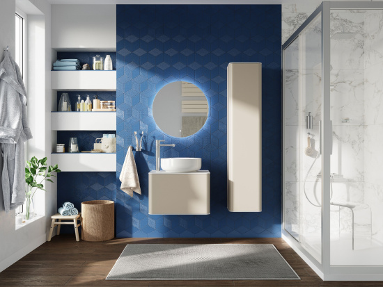 Зеркало Stworki Ноттвиль 60 с подсветкой, сенсор на зеркале