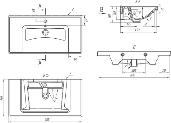 Мебель для ванной Art&Max Techno 90 подвесная, айс какао