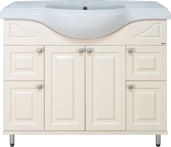 Тумба с раковиной Misty Жардин 105 светло-бежевая