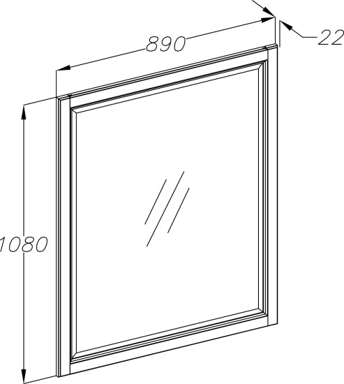 Зеркало Opadiris Корсо-оро №11 cлоновая кость с золотой патиной