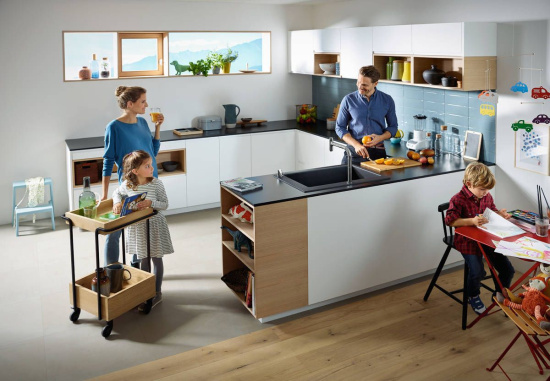 Смеситель для кухни Hansgrohe Metris Select M71 73825000 хром
