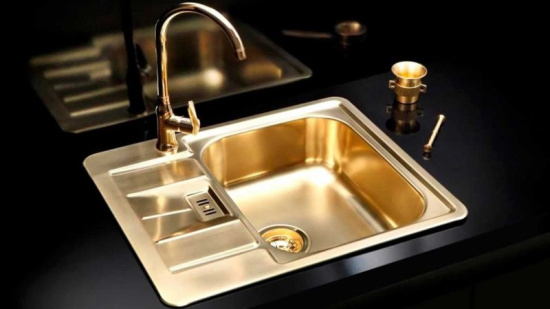 Смеситель для кухни Alveus Slim Monarch 1134833 gold