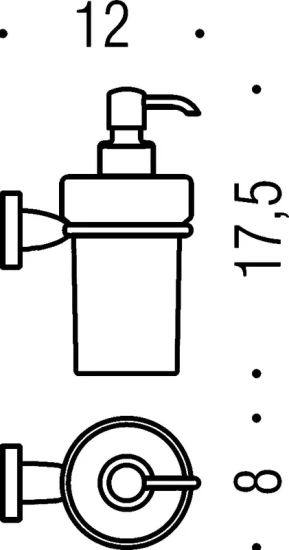 Набор Colombo Design Basic держатель туалетной бумаги В2708 + Ершик В2707 + дозатор B9332 + стакан B2702