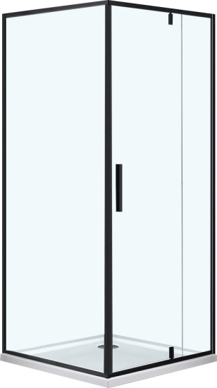 Душевой уголок Vincea Slim VPR-2SL9012CLB-R 120x90 R, профиль черный, стекло прозрачное