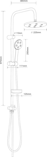 Душевая стойка Orange S11cr