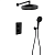 Душевой комплект для душа Boheme Cell черный, термостат