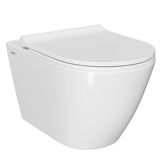 Инсталляция с унитазом VitrA Sanibelle 9878B003-7200 с кнопкой хром