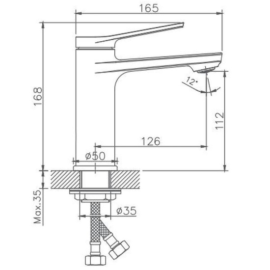 Смеситель для раковины Haiba HB10572 хром