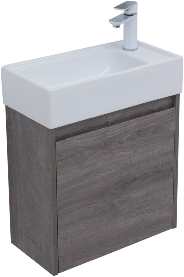 Тумба с раковиной Aquanet Nova Lite 50 дуб рошелье