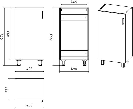 Тумба Misty Купер 50 L