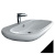Раковина Hidra Ceramica ABC черная, 80 см