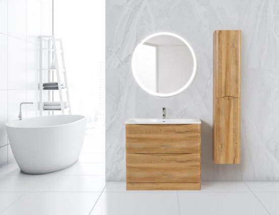 Мебель для ванной BelBagno Acqua 80 напольная, rovere rustico