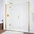 Душевая дверь в нишу Vegas Glass AFP-F 220 09 01 L профиль золото глянцевое, стекло прозрачное