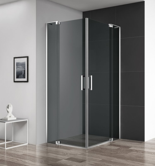 Душевой уголок Cezares Slider-AH-2-80/90-90/100-GRIGIO-NERO