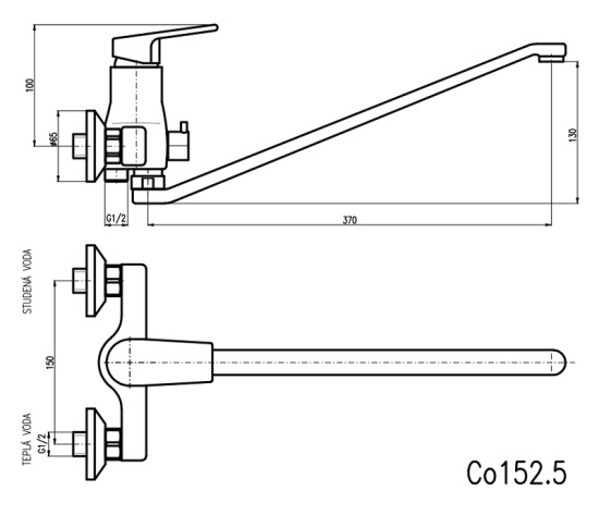 Смеситель для ванны Rav Slezak Colorado CO152.5