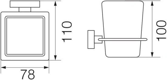 Стакан Veragio Ramba VR.RMB-4940.CR