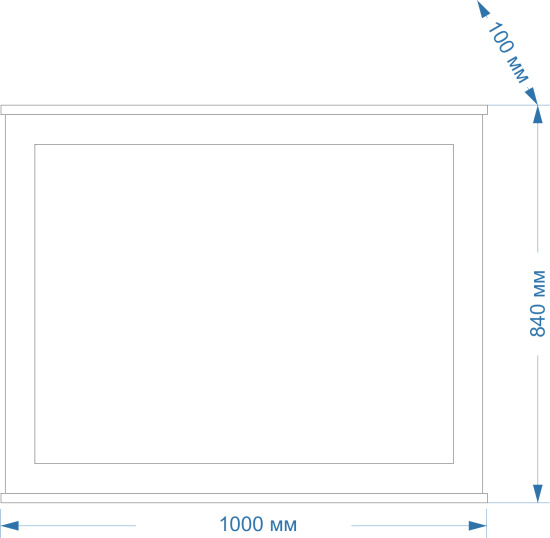 Зеркало Misty Гамма 100 белое