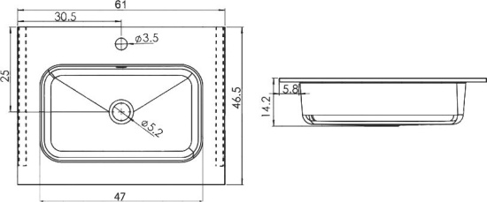 Мебель для ванной Vincea Norma 60 белая глянцевая