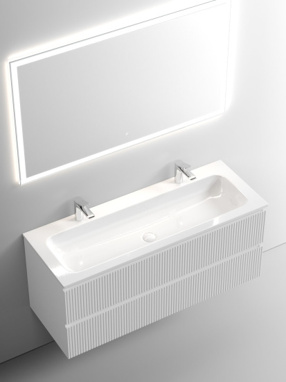 Тумба с раковиной Sancos Snob T 120 Bianco SNT120W, подвесная
