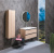 Тумба с раковиной Armadi Art Capolda 85 light wood