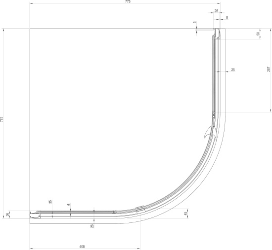 Душевой уголок Ravak PSKK3-80 Transparent, профиль хром