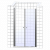 Душевая дверь в нишу GuteWetter Practic Door GK-402 98-102 см стекло бесцветное, профиль матовый хром Душевая дверь в нишу GuteWetter Practic Door GK-402 98-102 см стекло бесцветное, профиль матовый хром