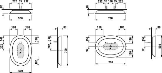 Мебель для ванной Laufen The New Classic 4.0602.1.085.627.1 traffic grey