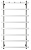 Полотенцесушитель водяной Secado Понтида 1 К 100/40/50, хром