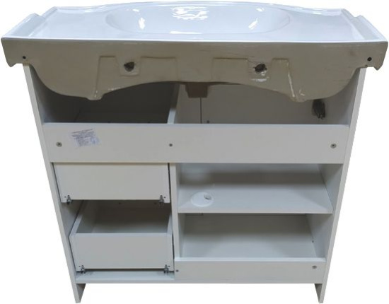 Тумба с раковиной Comforty Севилья 85, напольная, слоновая кость