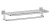 Полка Ellux Avantgarde AVA 031 для полотенец 70 см