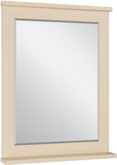 Зеркало Misty Марта 60 бежевое, с полкой