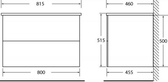 Мебель для ванной BelBagno Etna 80 rovere bianco