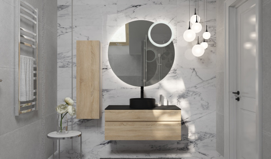 Мебель для ванной Raval Decent 100 дуб сонома