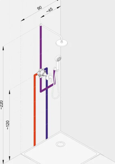 Душевой комплект Kludi Bozz 386300576