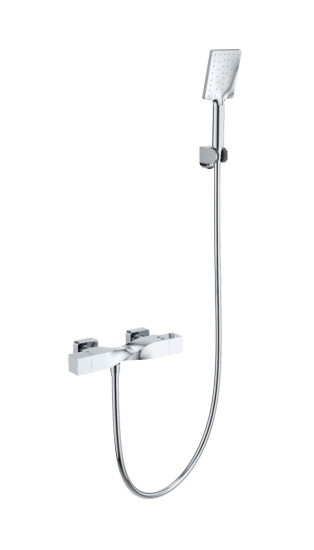 Смеситель для душа Wonzon & Woghand Twist WW-B2025-A-CR с термостатом