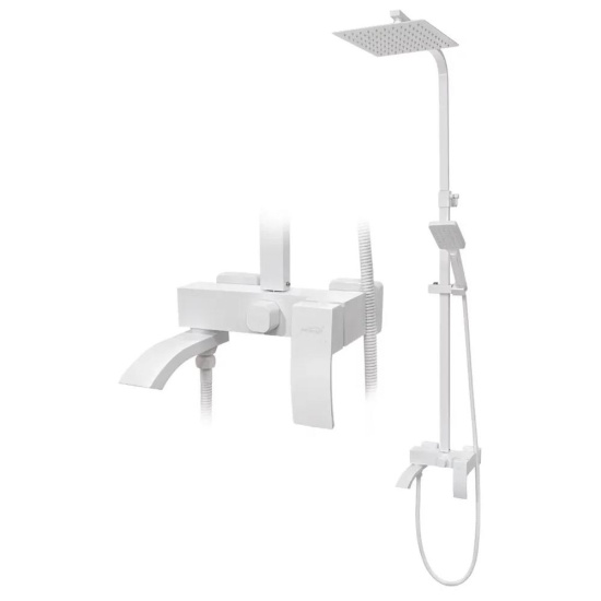 Душевая стойка Hansberge H5077WW, белый