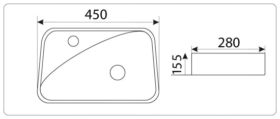 Раковина CeramaLux 9275L