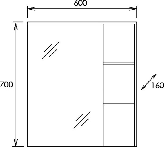 Мебель для ванной Onika Легран 60.13 дуб галифакс
