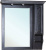 Зеркало-шкаф Bellezza Рим 110 R черное патина серебро Зеркало-шкаф Bellezza Рим 110 R черное патина серебро