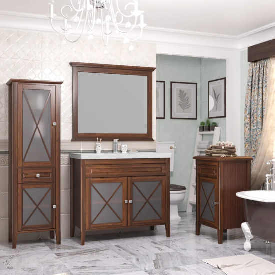 Тумба с раковиной Opadiris Палермо 100 светлый орех