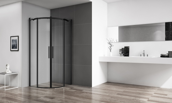 Душевой уголок BelBagno Acqua-R-2-90-C-NERO