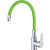 Смеситель для кухни Haiba HB70112-12 с гибким изливом, зеленый/ хром